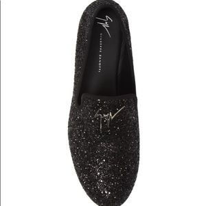 Giuseppe Zanotti ‘Kevin’ Black Glitter Slip On